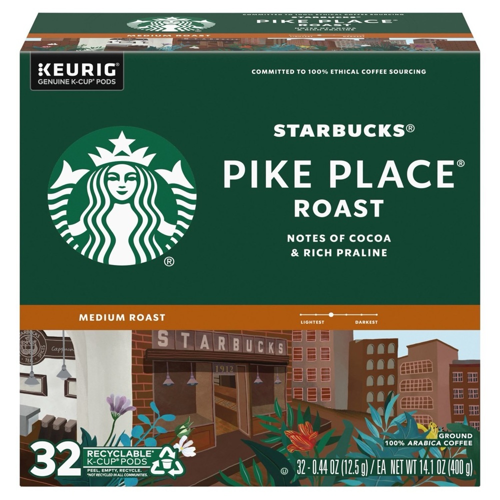 Starbucks Pike Place Roast K-Cup Pods 32 count